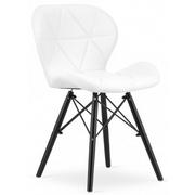 Krzesła - Białe tapicerowane krzesło kuchenne - Zeno 5X - miniaturka - grafika 1