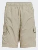 Spodenki damskie - adidas Szorty sportowe IP3065 Beżowy Regular Fit - miniaturka - grafika 1