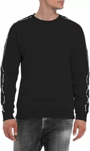 Replay Bluza męska M6252A, 098 czarna, S, 098 BLACK, S - Bluzy męskie - miniaturka - grafika 1