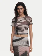 Koszulki i topy damskie - Desigual T-Shirt 25SWTK99 Czarny Regular Fit - miniaturka - grafika 1