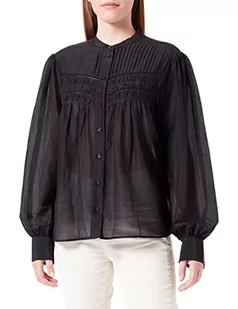 BOSS Damska bluza C_Bonjour Blouse, czarna1, 36 (DE) - Bluzy damskie - miniaturka - grafika 1