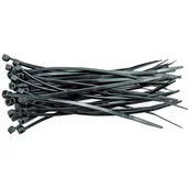Kanały kablowe - Vorel Opaska plastikowa 190x25 mm czarna 100szt 73894 - miniaturka - grafika 1