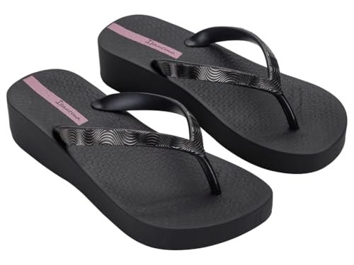 IPANEMA Mesh X PLAT Fem, japonki damskie, 39 EU, Czarny (Black), 39 EU