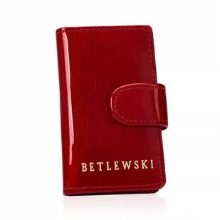 Betlewski Damskie skórzane Etui na klucze monety karty małe na prezent - Etui na klucze - miniaturka - grafika 1