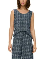 Koszulki i topy damskie - S.OLIVER RED LABEL Top w kolorze granatowym - miniaturka - grafika 1