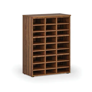 Regał sortujący PRIMO WOOD, 1087 x 800 x 420 mm, 27 przegród, orzech - Regały biurowe - miniaturka - grafika 1