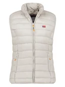 Kamizelki damskie - Geographical Norway Kamizelka pikowana "Vatikolor" w kolorze jasnoszarym - miniaturka - grafika 1