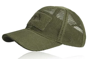 Czapka baseball Helikon-Tex Mesh olive green - Odzież taktyczna i umundurowanie - miniaturka - grafika 1
