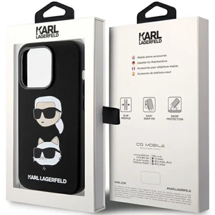 Karl Lagerfeld KLHCP15LSDHKCNK iPhone 15 Pro 6.1" czarny/black Silicone Karl&Choupette Head - Etui i futerały do telefonów - miniaturka - grafika 10