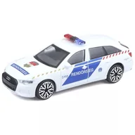 Samochody i pojazdy dla dzieci - Bburago: Audi A6 Avant węgierski samochód policyjny, 1:43 - miniaturka - grafika 1