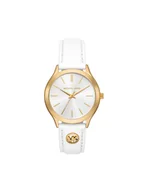 Zegarki męskie - Michael Kors Zegarek Slim Runway MK7466 Biały - miniaturka - grafika 1