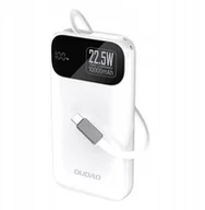 Powerbanki - Powerbank Dudao K31 10000 mAh 22,5W PD z wbudowanym kablem biały - miniaturka - grafika 1