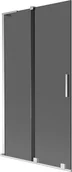 Parawany nawannowe - Mexen Velar L parawan nawannowy 2-skrzydłowy rozsuwany 100 x 150 cm, grafit, chrom - 896-100-003-41-01 - miniaturka - grafika 1