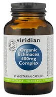 Witaminy i minerały - Viridian Echinacea 400mg Kompleks 60 kapsułek Organiczny - miniaturka - grafika 1