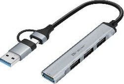 HUB USB Tracer ADAPTER TRACER A-4, USB Type-C do USB-A, 4x USB-A TRAPOD47499