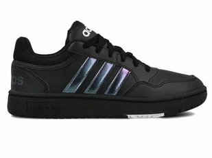 Buty sportowe Adidas Hoops GZ9671 czarne neonowe paski 36,6 - Buty sportowe damskie - miniaturka - grafika 1