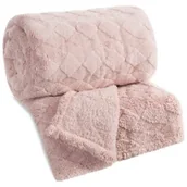 Koce - Koc EUROFIRANY D91 Nancy 150 x 200 cm Pudrowy - miniaturka - grafika 1