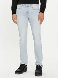 Calvin Klein Jeans Jeansy J30J324850 Błękitny Skinny Fit - Spodnie męskie - miniaturka - grafika 1