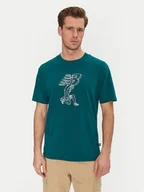 Koszulki męskie - New Balance T-Shirt MT51978 Zielony Relaxed Fit - miniaturka - grafika 1