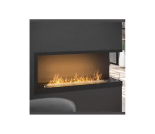 InFire - Kominek narożny BIO 110x45 cm 3kW czarny - Kominki wolnostojące - miniaturka - grafika 1