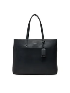 Calvin Klein Torebka Ck Must Medium Shopper W/Pocket K60K613019 Czarny - Torebki damskie - miniaturka - grafika 1