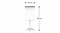 Biuro i firma OUTLET - OUTLET Flipchart magnetyczny mobilny na kółkach 100x70 cm PREMIUM - miniaturka - grafika 1