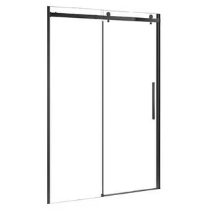 Drzwi przesuwne Kabi Alexa 120 cm ALEXA NP BLACK DRZWI 120 L/P - Ścianki i drzwi prysznicowe - miniaturka - grafika 1