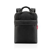 Plecaki - reisenthel allday backpack M twist silver – uniwersalny plecak na co dzień, w podróży, na zakupy lub do pracy – wodoodporny, bagaż podręczny, kolor: czarny, czarny, m - miniaturka - grafika 1