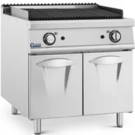 Piece, kotły  i płyty grzejne gastronomiczne - Grill lawowy na gaz propan / LPG / ziemny 2 x 8 kW 50-460 C - miniaturka - grafika 1