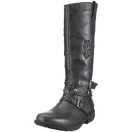 Kozaki damskie - Supremo 7062403 dziewczęce kozaki, czarny - czarny Black - 39 eu - miniaturka - grafika 1