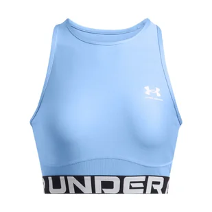Damski top treningowy Under Armour Heatgear Rib Tank - niebieski - UNDER ARMOUR - Koszulki sportowe damskie - miniaturka - grafika 1