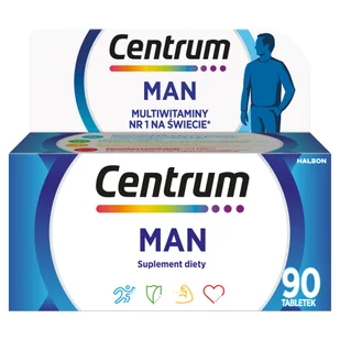 CENTRUM On Multiwitamina Suplement Diety 90 Tabletek - Witaminy i minerały - miniaturka - grafika 1