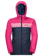 Płaszcze damskie - Jack Wolfskin Unisex dziecięca kurtka z czterema jeziorami dla dzieci puchowy płaszcz nocny granat 116 - miniaturka - grafika 1