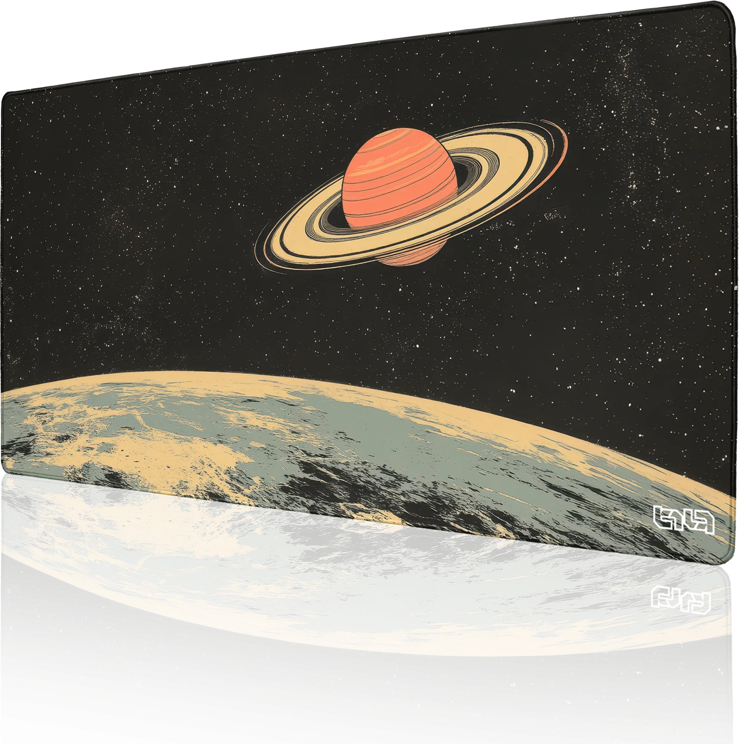 PODKŁADKA POD MYSZ GAMINGOWA Z Księżyców Saturna 100x50 TILT Dla gracza