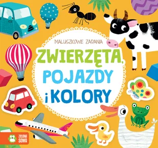Maluszkowe zadania. Zwierzęta, pojazdy, kolory - Kolorowanki, wyklejanki - miniaturka - grafika 1
