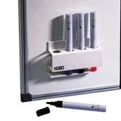Akcesoria do tablic - Przybornik magnetyczny na markery NOBO biały /35038046/ - miniaturka - grafika 1