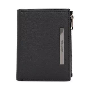 Portfele - Portfel męski Calvin Klein Modern Bar Trifold 6Cc Detach K50K510886 Ck Black BAX - grafika 1