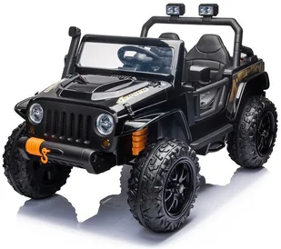 Mamido Auto Na Akumulator Jeep 4Speed 4X45W Czarny - Pojazdy elektryczne dla dzieci - miniaturka - grafika 1