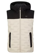 Garnitury - Ziener Męska kamizelka TILICHO czas wolny, sport, micro down, ciepła, modna, srebrno-beżowa, 54 - miniaturka - grafika 1