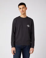 Bluzy męskie - Męski longsleeve Wrangler LS BIKER TEE M - miniaturka - grafika 1