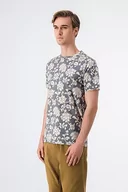 Koszulki męskie - Koszulka męska Teddy Smith T- Odin MC, Unia Granatowy/Biały Kwiatowy, L - miniaturka - grafika 1