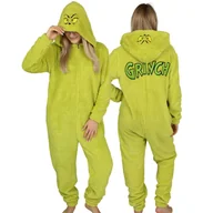 Piżamy damskie - Grinch Polarowa piżama jednoczęściowa, damskie onesie z kapturem - miniaturka - grafika 1