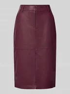 Spódnice - Spódnica midi z wpuszczanymi kieszeniami w stylu francuskim model ‘DAGMAR’ - miniaturka - grafika 1