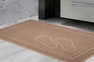 Ręczniki - Greno Dywanik łazienkowy Feet Beżowy - miniaturka - grafika 1