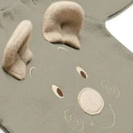 Rampersy - Hi Little One rampers niemowlęcy MIŚ OverSize BOHO Sage roz S Pom Pom - miniaturka - grafika 1