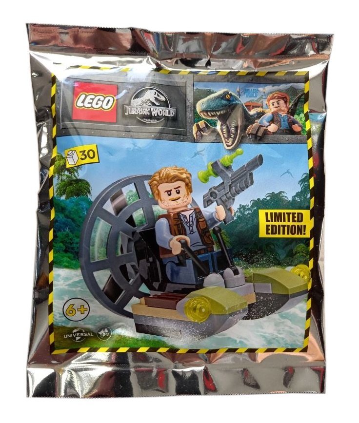 Lego Jurassic World Zestaw - Owen With Airboat 122220 Polybag Klocki