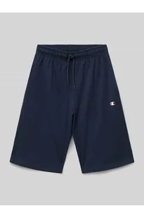 Szorty z dzianiny dresowej o kroju regular fit z nadrukiem z logo - Champion - Spodnie sportowe damskie - miniaturka - grafika 1