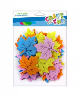 Craft with Fun Ozdoba dekoracyjna Eva Lisc Klon samoprzylepna 40szt 12/288 - Pozostałe akcesoria dla plastyków - miniaturka - grafika 1