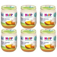Desery dla dzieci - Hipp Mango i banany z jogurtem po 6. miesiącu zestaw 6 x 160 g Bio - miniaturka - grafika 1