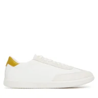Sneakersy męskie - Sneakersy Calvin Klein Low Top Lace Up Cv Mix HM0HM01724 Biały - miniaturka - grafika 1